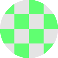 Green and gray checkers